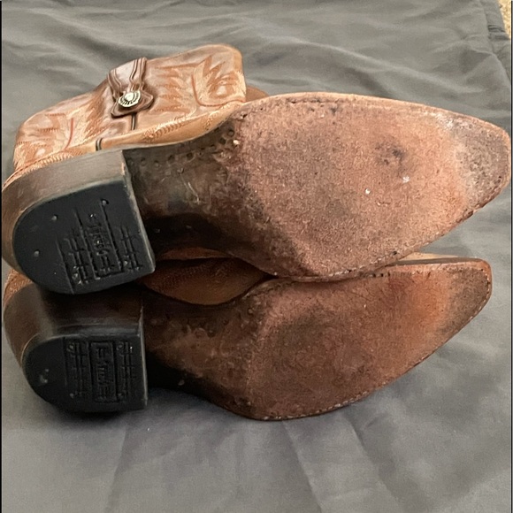 CORRAL Picasso Cognac Full Stitch Boots 7.5 W - Picture 9 of 11